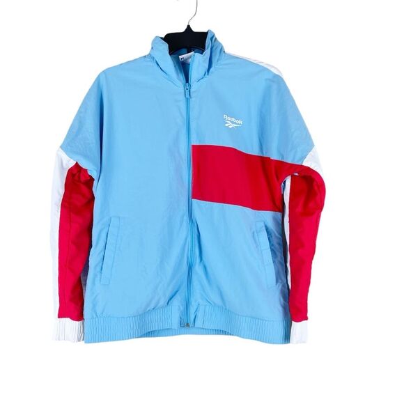 Reebok Urban Outfitters Color Block Vector Track Jacket Retro Windbreaker size M - Picture 5 of 12